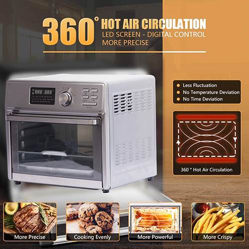 QANA 2021 New best-selling digital air fryer oven 18L with stainless steel body FM1801 air fryer toaster oven - copy - copy