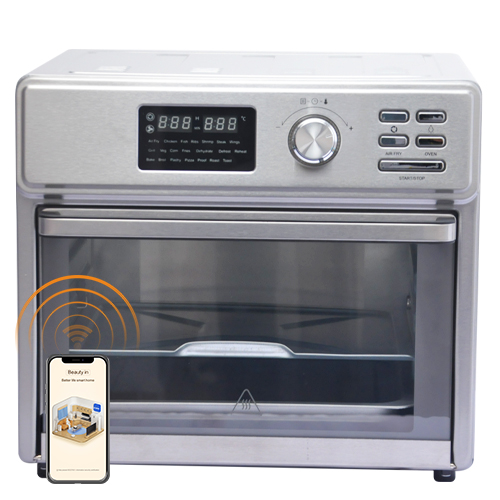 QANA 2021 New best-selling digital air fryer oven 18L with stainless steel body FM1801 air fryer toaster oven - copy - copy